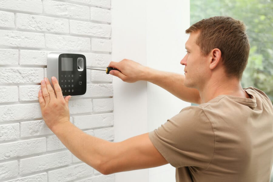 Installatie alarmsysteem